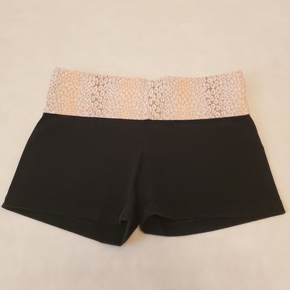 Victoria's Secret XS Vintage Y2K Animal Print Foldover Yoga Shorts
